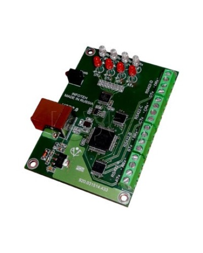 Конвертер USB/RS-422 ИНФОТЕХ AVT-USB/4RS422 в Первоуральске Дополнительное оборудование для ОПС Pintop.ru