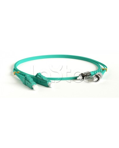 Патч-корд волоконно-оптический Hyperline FC-D2-503-LC/PR-ST/PR-H-2M-LSZH-AQ в Первоуральске Патч-корды оптические Pintop.ru