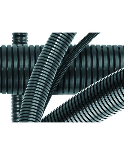 Труба гофрированная DN36мм, ПВ-0, D вн 36,3 мм, D нар 42,5 мм, полиамид 6, без протяжки DKC PA603643F0 в Первоуральске Труба гофрированная Pintop.ru