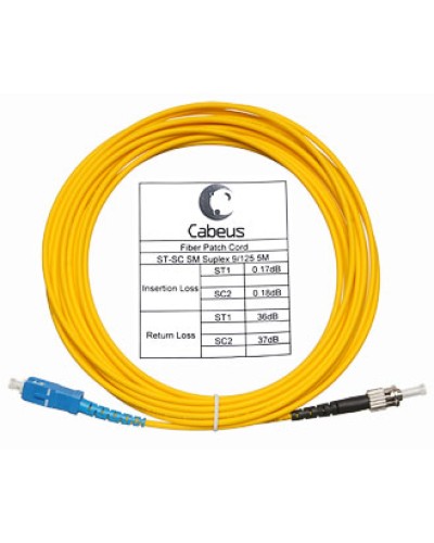 Шнур оптический simplex LC/APC-FC/UPC 9/125 sm 10м LSZH Cabeus FOP(s)-9-LC/APC-FC/UPC-10m в Первоуральске Патч-корды оптические Pintop.ru