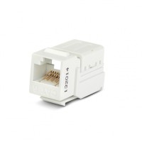 Вставка Keystone Jack RJ-45(8P8C) Hyperline KJNE-8P8C-C6-90-WH