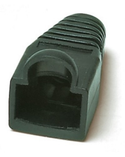 Изолирующий колпачок для разъемов RJ-45, черный (10 шт.) Hyperline BOOT-BK-10 в Первоуральске Коннекторы и разъемы Pintop.ru