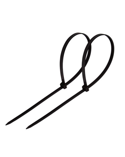 Хомут-стяжка нейлоновый 4х250 мм чёрный (100шт/уп) REXANT 07-0251 в Первоуральске Стяжки-хомуты Pintop.ru