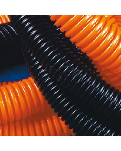 Труба гофрированная ПНД с зондом25 мм цвет чёрный (50 м) DKC 71725 в Первоуральске Труба гофрированная Pintop.ru