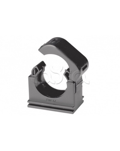 Держатель с крышкой DN 12 мм, полиамид, цвет чёрный DKC (PASW12N) в Первоуральске Держатели, клипсы, скобы Pintop.ru