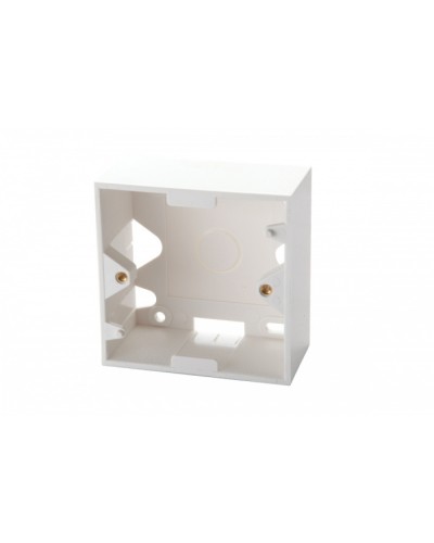 Настенная коробка для рамок серии 45, на 2 модуля 22,5х45,0 мм, белая EuroLan (12A-00-02WT) в Первоуральске Розетки компьютерные и телефонные Pintop.ru