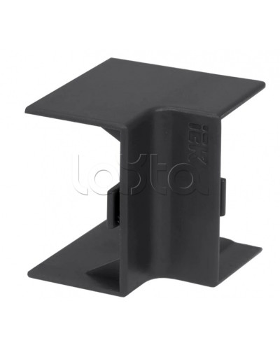 ELECOR Угол внутренний КМВ 100х60 черный (2шт/компл) IEK (EL-KK10D-V-100-060-K02) в Первоуральске Аксессуары для кабель-канала Pintop.ru