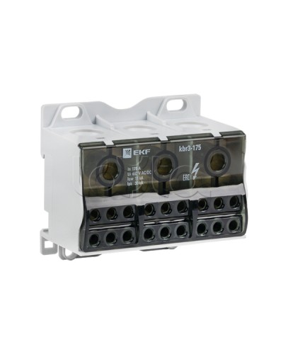 Блок распределительный КБР тройной 175A EKF PROxima (kbr3-175) в Первоуральске Боксы для автоматов Pintop.ru