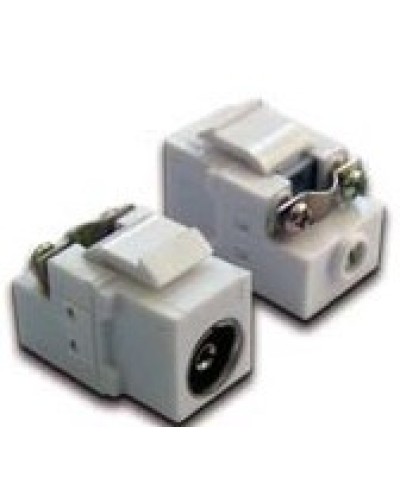 Вставка Keystone TV-розетка, винтовое соединение, белая LANMASTER LAN-OK-TV/S-WH в Первоуральске Коннекторы Pintop.ru