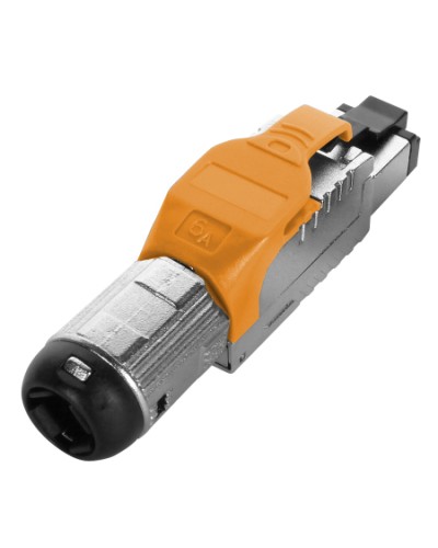 Разъем полевой оконцовки RJ-45 Hyperline (PLUE-8P8C-S-C6A-SH-OR) в Первоуральске Коннекторы Pintop.ru