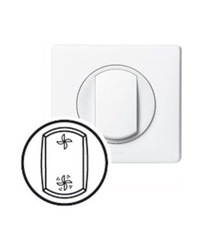 Клавиша Вентиляция белая CelianeLegrand 068061 в Первоуральске Аксессуары для кабель-канала Pintop.ru