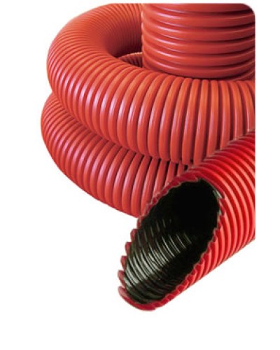 NR040 Гофрированные трубы для прокладки кабеля под землей с протяжкой D40мм (внешн.) (801040) в Первоуральске Труба гофрированная Pintop.ru