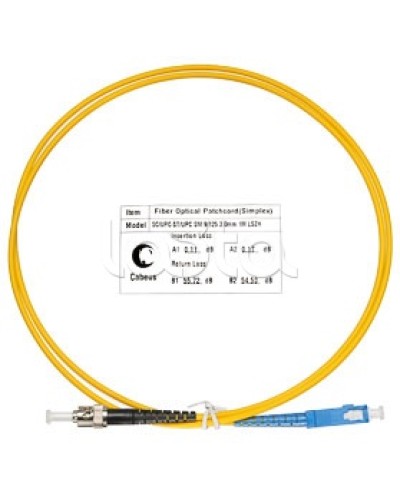 Патч-корд волоконно-оптический SM 9/125 simplex SC-ST LSZH (1 м) Cabeus FOP(s)-9-SC-ST-1m в Первоуральске Патч-корды оптические Pintop.ru