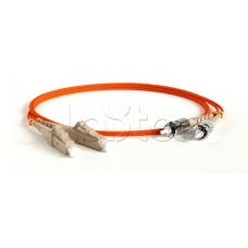 Патч-корд волоконно-оптический Hyperline FC-D2-62-ST/PR-ST/PR-H-1M-LSZH-OR