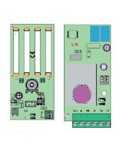Плата RX DIW01 DBC01 Came 119RIR252 в Первоуральске Запчасти для шлагбаумов и автоматики Pintop.ru