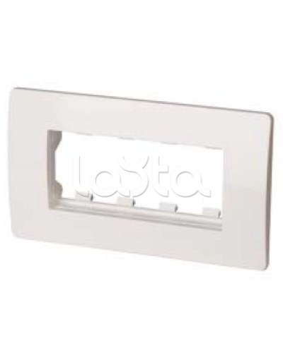 Каркас в сборе с рамкой под 4 модуля VIVA (для монтажа ЭУИ в коробки код 10143) DKC 10245 в Первоуральске Аксессуары для кабель-канала Pintop.ru