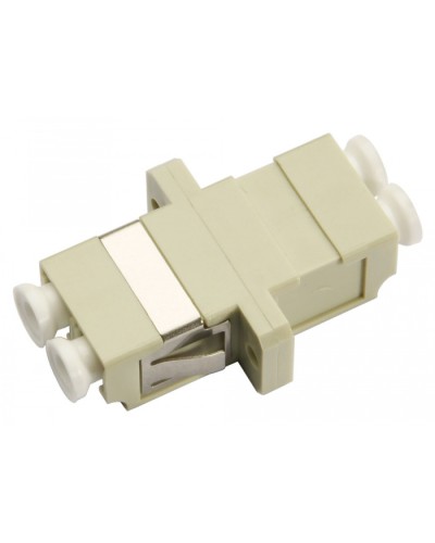 Соединитель проходной LC-LC duplex, MM(для многомодового кабеля) Cabeus DLC-DLC-MM в Первоуральске Проходные адаптеры и розетки оптические Pintop.ru