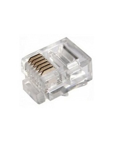 Джек телефонный 6P6C (100шт/уп) REXANT 05-1013 в Первоуральске Коннекторы Pintop.ru