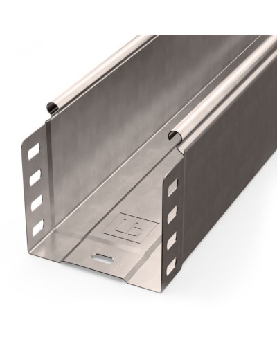 Лоток неперфорированный Стандарт INOX (AISI 409) 100х100х3000 (0,7 мм) (6 м/уп) Промрукав (PR16.2388) в Первоуральске Кабельные лотки Pintop.ru