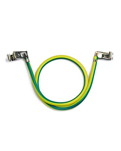 Провод заземления с клеммами для соединения основания и крышки короба, 300 мм DKC (E0001BC) в Первоуральске Аксессуары для кабель-канала Pintop.ru