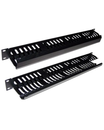 Органайзер кабельный 19 1U c крышкой на 24 порта TWT TWT-ORG/CV24-1U в Первоуральске Кабельные органайзеры Pintop.ru