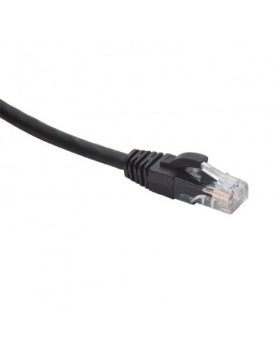 Шнур коммутационный U/UTP категория 5e LSZH нг(А)-HF 15,0 м, черный Datarex DR-181925 в Первоуральске Патчкорды (медные) Pintop.ru