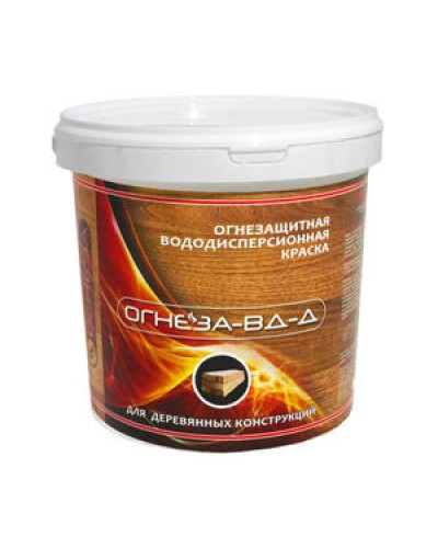 Краска огнезащитная водно-дисперсионнаявспучивающаясядля дерева Огнеза марки «ОГНЕЗА-ВД-Д» , ведро 3 кг. в Первоуральске Огнезащитные краски Pintop.ru