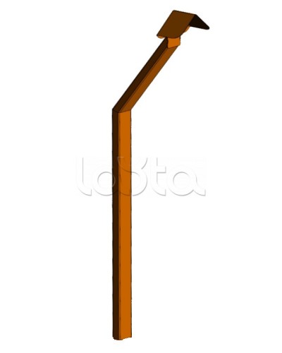 Стойка кнопки выхода Аякс наклонная исп.02 (в землю), оранжевая Магнито-контакт в Первоуральске Дополнительное оборудование для ОПС Pintop.ru