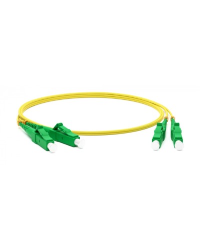 Патч-корд волоконно-оптический одномодовый SM 9/125 (OS2), LC/APC-LC/APC, duplex, LSZH, 5 м Hyperline FC-D2-9-LC/AR-LC/AR-H-5M-LSZH-YL в Первоуральске Патч-корды оптические Pintop.ru