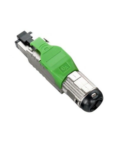 Разъем полевой оконцовки RJ-45 8P8C Hyperline PLUE-8P8C-S-C6A-SH-GN в Первоуральске Коннекторы и разъемы Pintop.ru