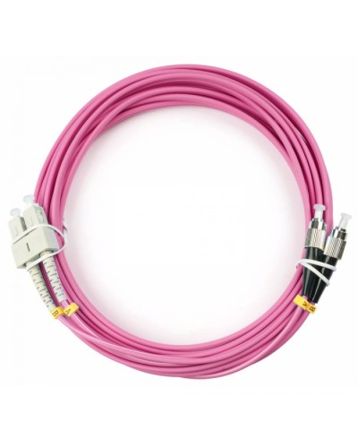 Шнур оптический duplex SC-FC 50/125 mm OM4 5м LSZH Cabeus FOP-50-OM4-SC-FC-5m в Первоуральске Патч-корды оптические Pintop.ru